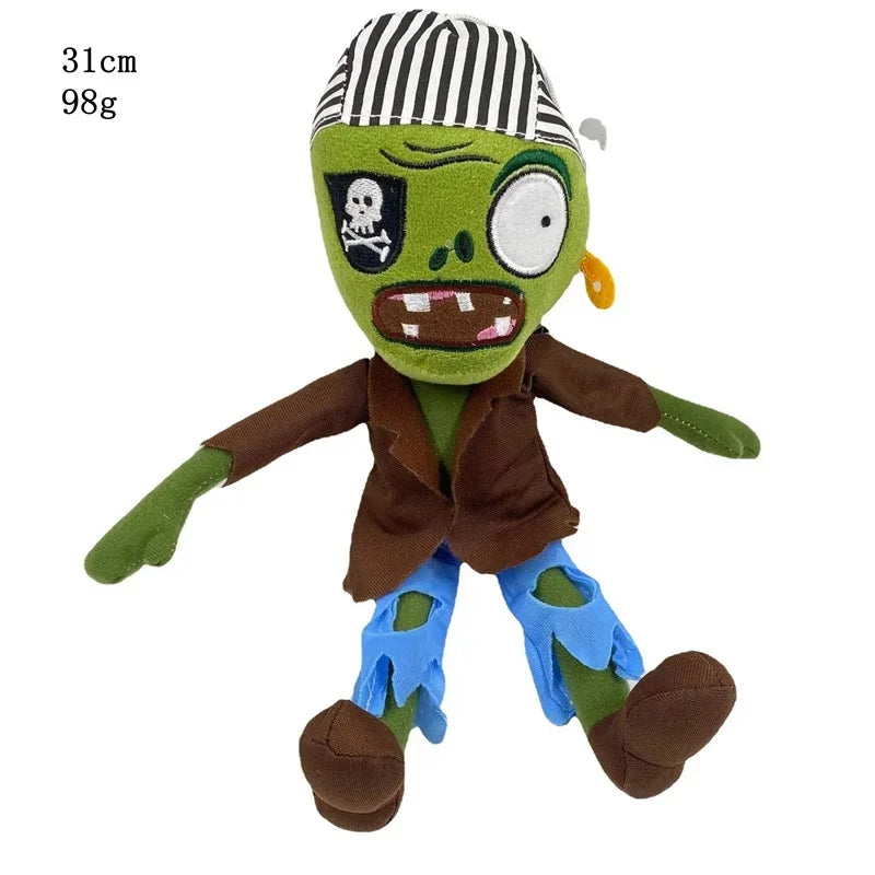 1pcs 30cm Plants vs Zombies Plush Toys PVZ Zombies Gargantuar Hats Pirate Zombies Plush Soft Stuffed Toys for Children Kids Gift
