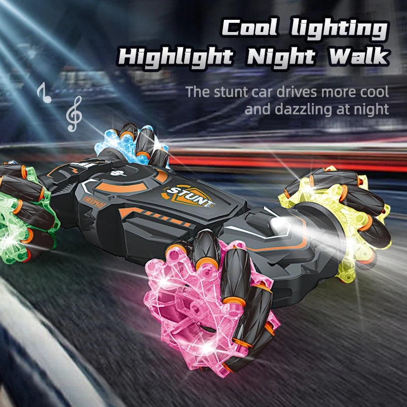 RC Drift Car Toy, Cool and Dynamic Dazzling, Made of Large Glow Wheels