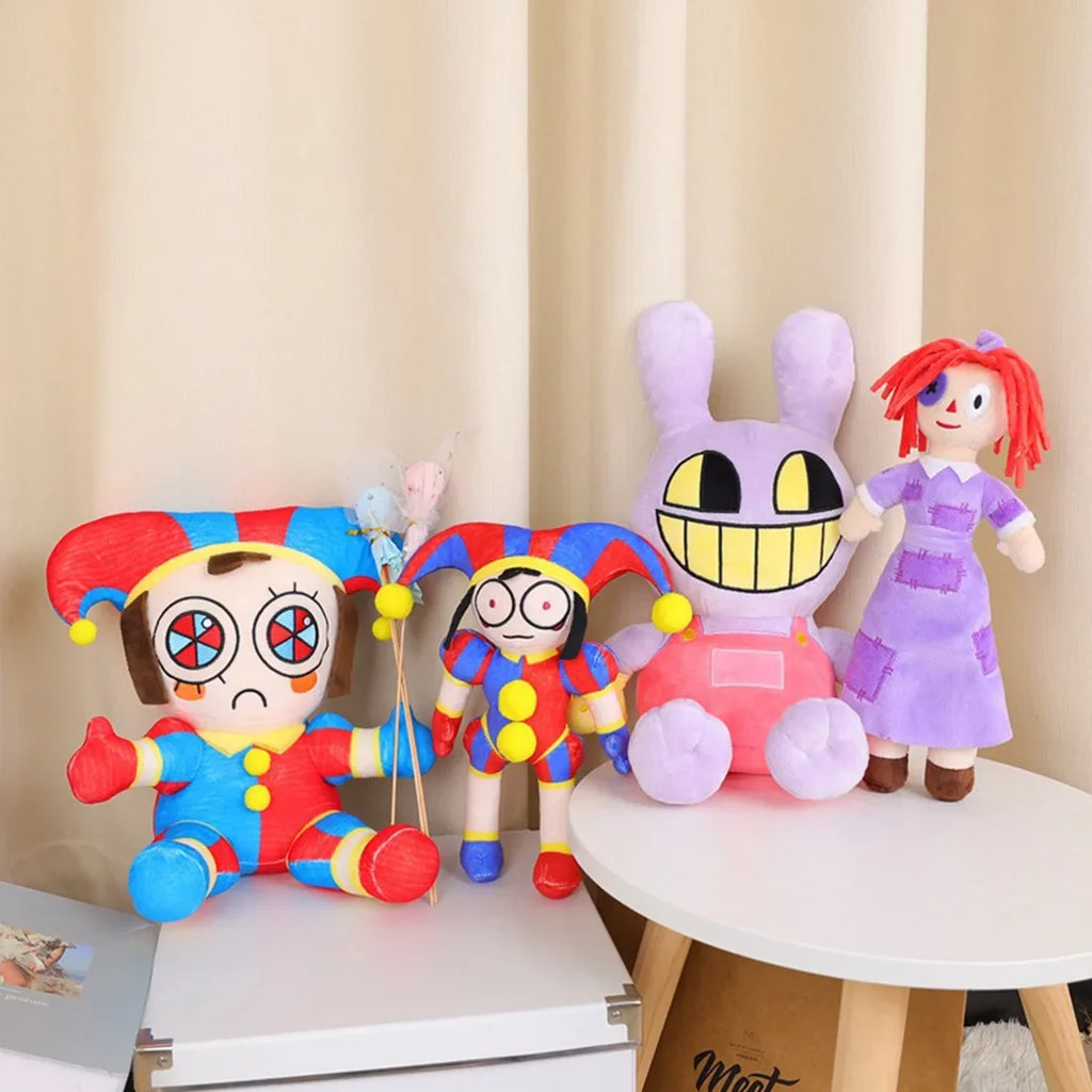 New The Amazing Digital Circus Plush Clown Ragatha pomni Cartoon Jax Doll Joker Plush Soft Stuffed Sofa Decorate Christmas Gift