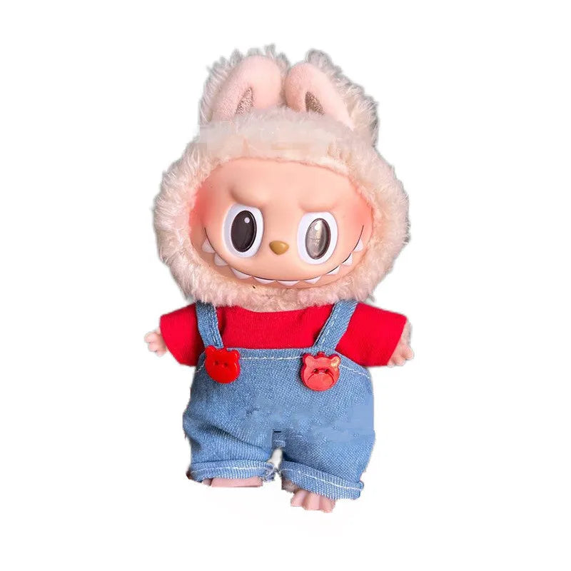 Doll Clothes for labubu outfit Plush doll clothes Macaron Cute Clothing DIY Kid Gift Dog Clothes Hair accessories v1 v2 clothes