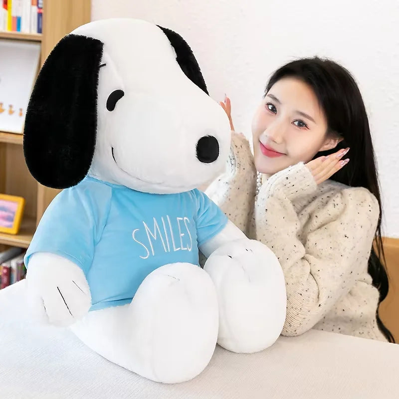 35cm Cartoon Cute Snoopy Plush Toy Pillow Sofa Back Plush Doll Gifts For Children