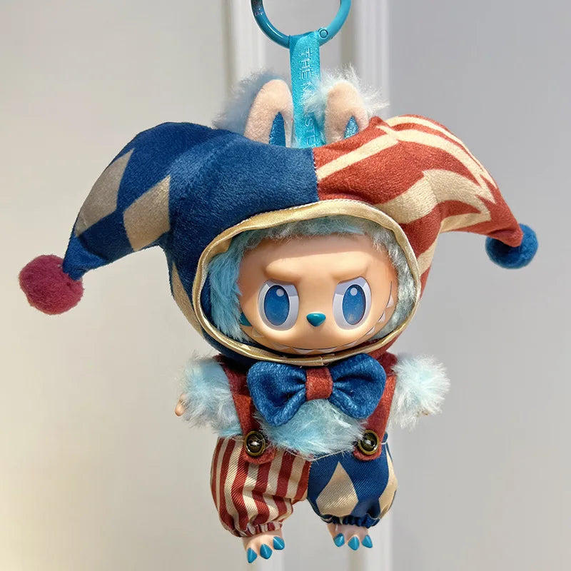 Doll Clothes For 15-17cm V1 V2 V3 Labubu Plush Idol Doll Clown DIY Clothing Decoration Fans Christmas Gift