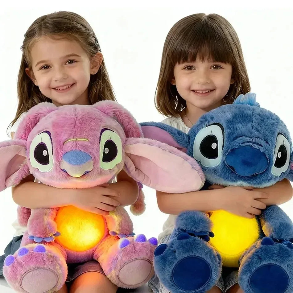 New Big Stitch Breathing Companions Soothing Sleeping Plush Doll Boy Girls Soothing Music Luminous sleeping toy Room Ornament