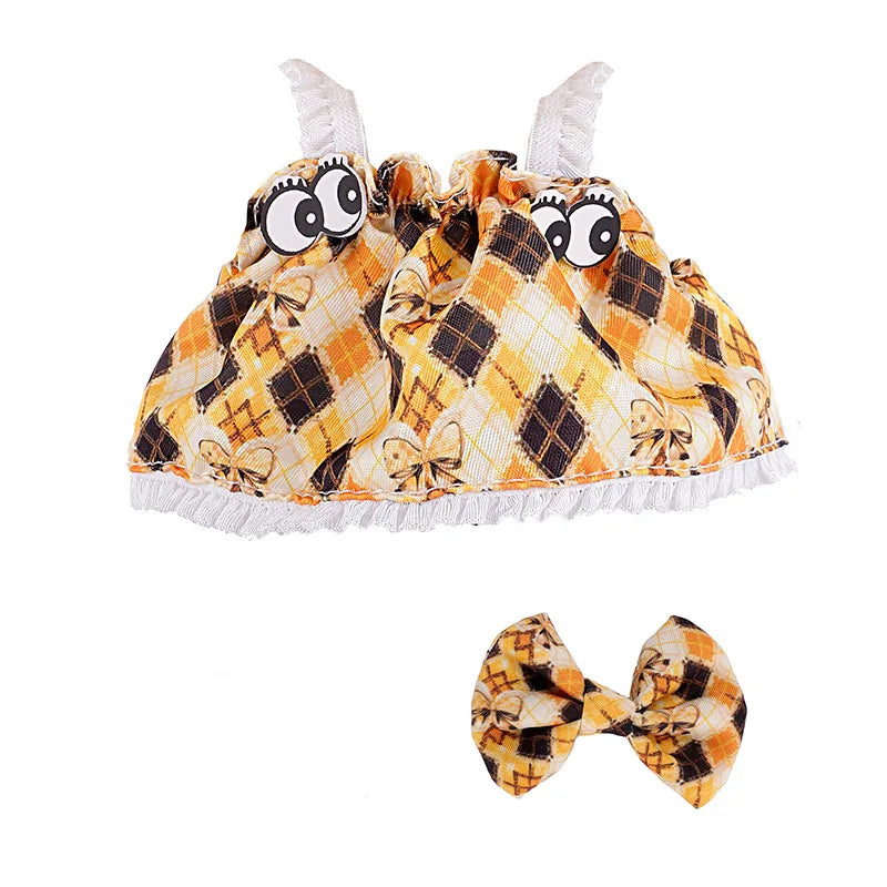 Doll Clothes for labubu outfit Plush doll clothes Macaron Cute Clothing DIY Kid Gift Dog Clothes Hair accessories v1 v2 clothes