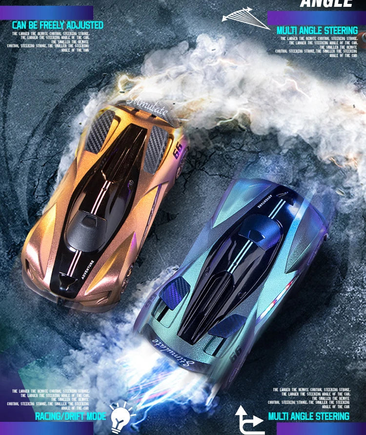 RC Car 2.4G 20km/h High-speed Drift Sports Cars with Light Music Racing Car Eletric Vehicle Model Toys for Boys Kids Xmas Gifts