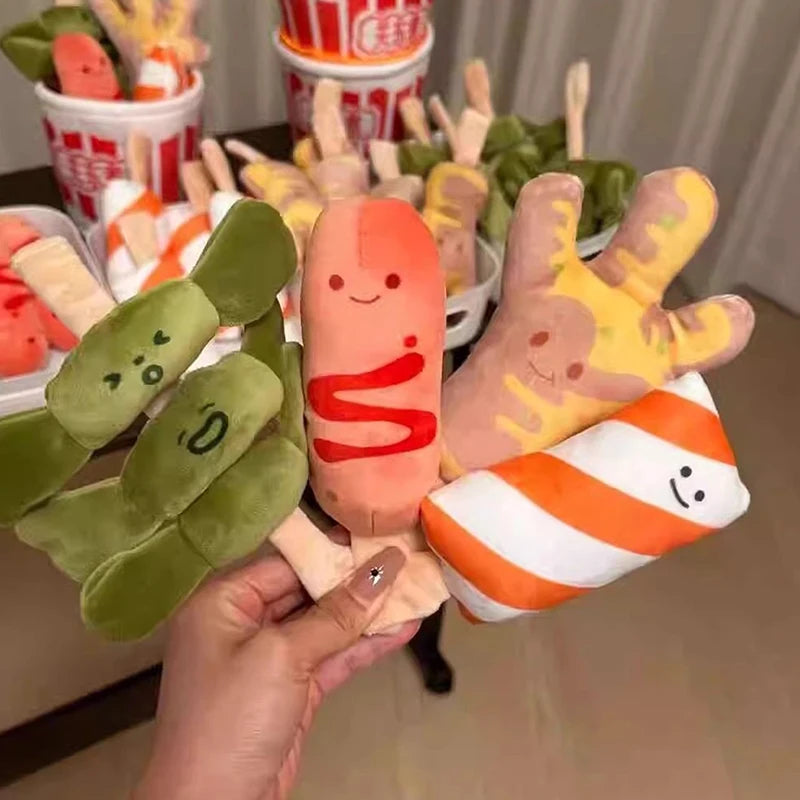 1 Piece Fast Foodies Soft Plush Toy For Boys Cute Small Stuffed Food Spicy Hot Pot Plush With Oden Design Creative Toys