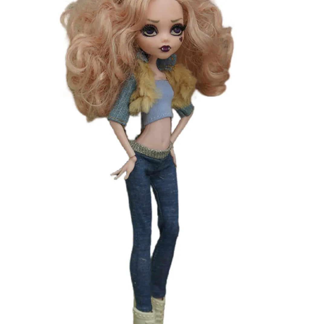 Doll Clothing Set Dress Quality Handmade Outfit Classic Doll Holiday Decors DIY Doll Dressing Vests Coat Pants Skirts Tutu Dress