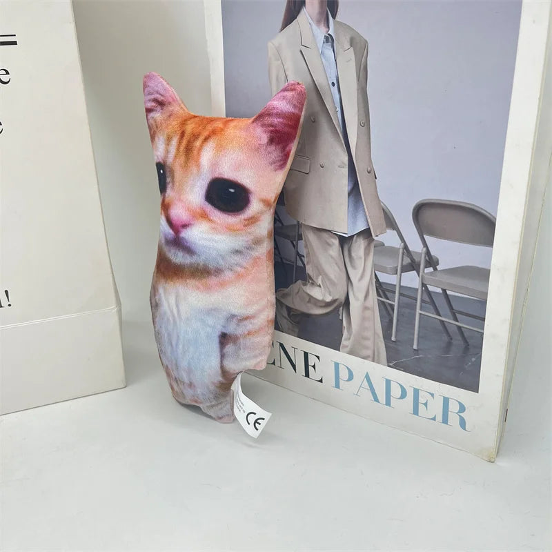 Cute El Gato Cat Plush Toys Wowwow Cat Dolls Plushies Simulation Stuffed Animals Birthday Holiday Gift Kids Collectible Toy