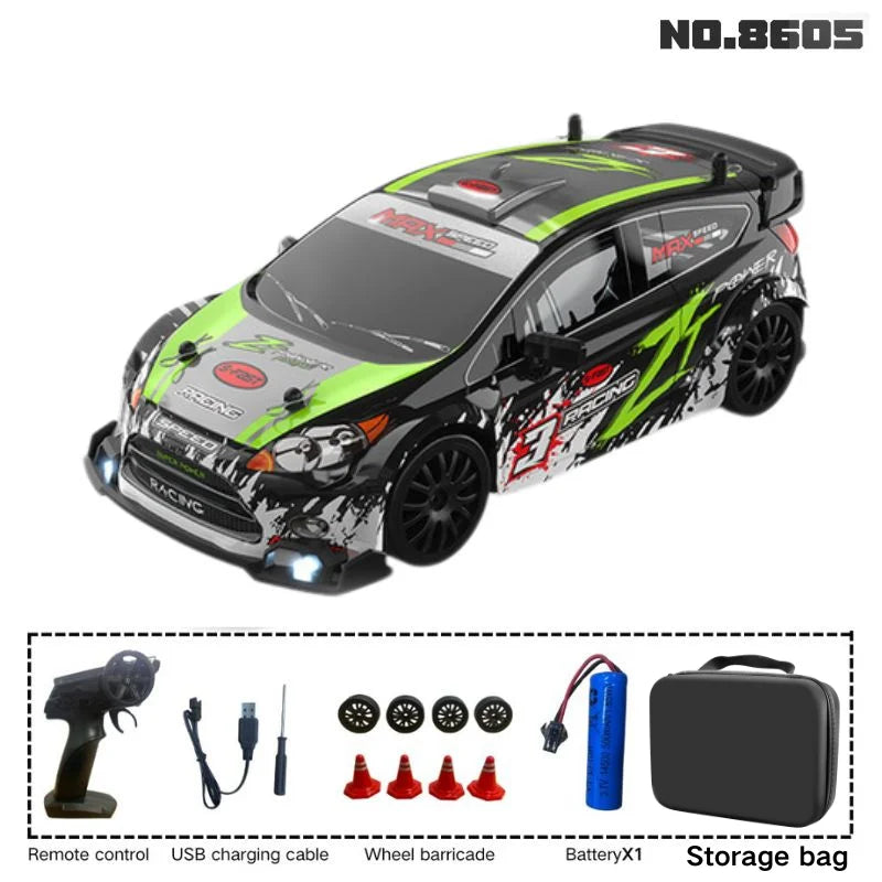 New 1:24 RC drift vehicle, Mustang 4WD cars, racing car with remote control, gift, competition racing car, children's toy