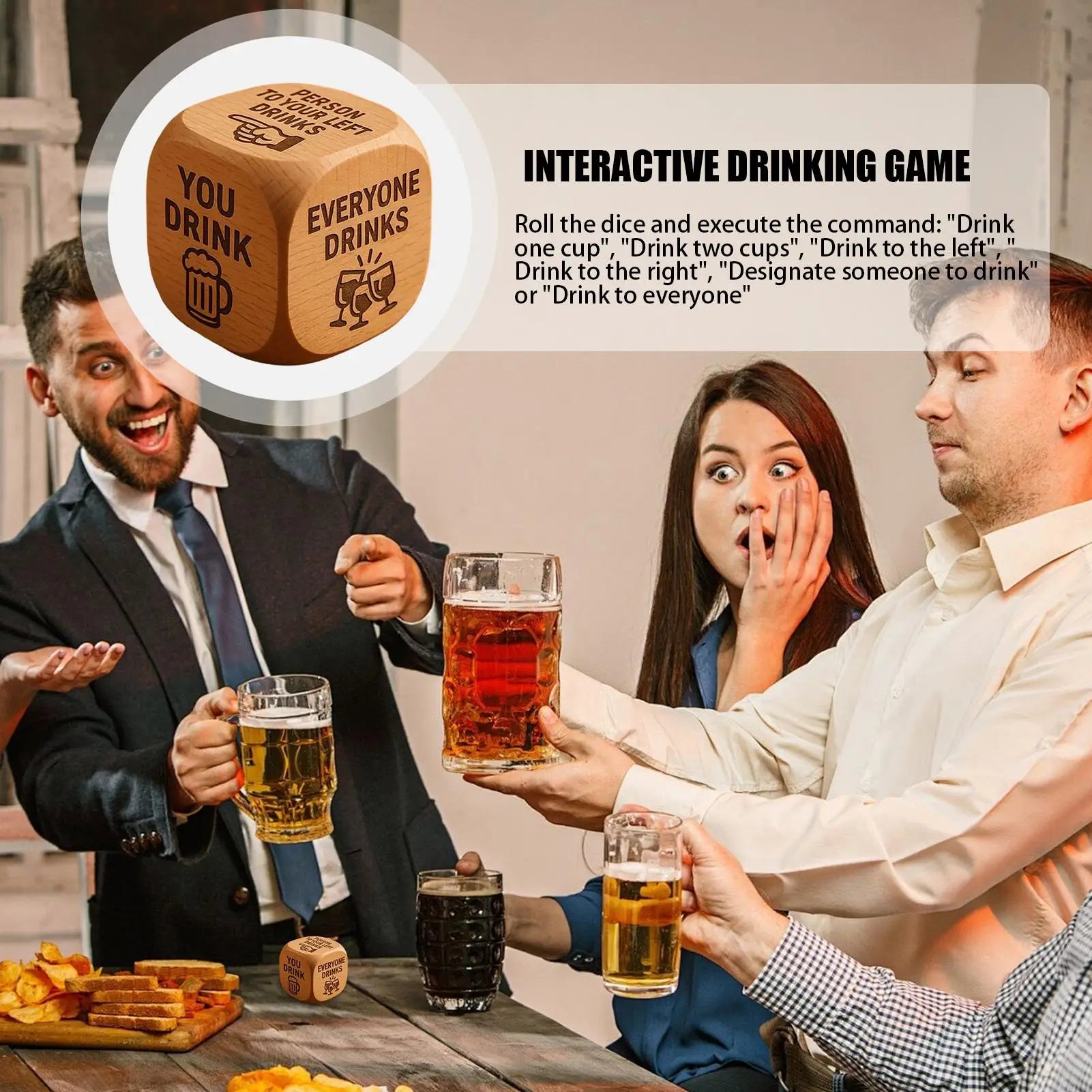Drinking Games for Adults Party Funny Interactive Dice Game Cards Night Group Activity for Friends Couples Social Events