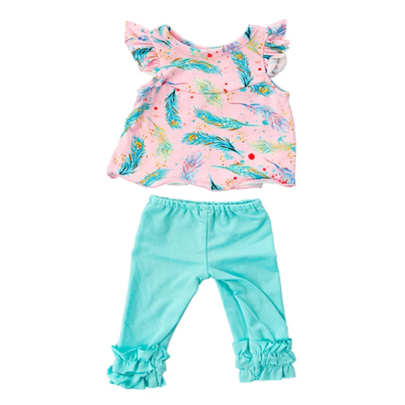 Reborn Baby Doll Winter Coat Pink Skirt 18 Inch Girl Dolls Clothes Jacket Children Xmas Gift Toys Wears