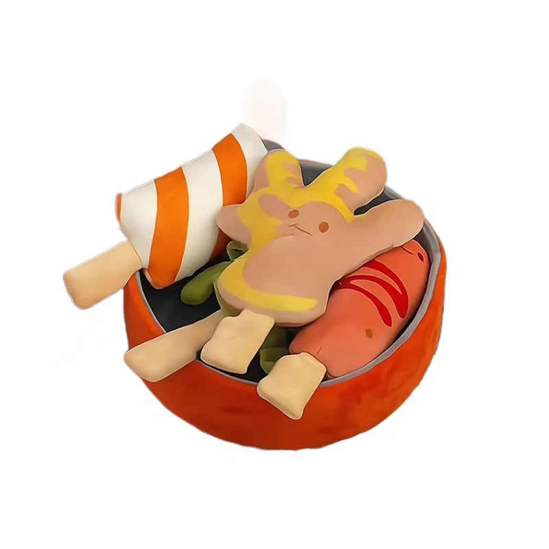 1 Piece Fast Foodies Soft Plush Toy For Boys Cute Small Stuffed Food Spicy Hot Pot Plush With Oden Design Creative Toys