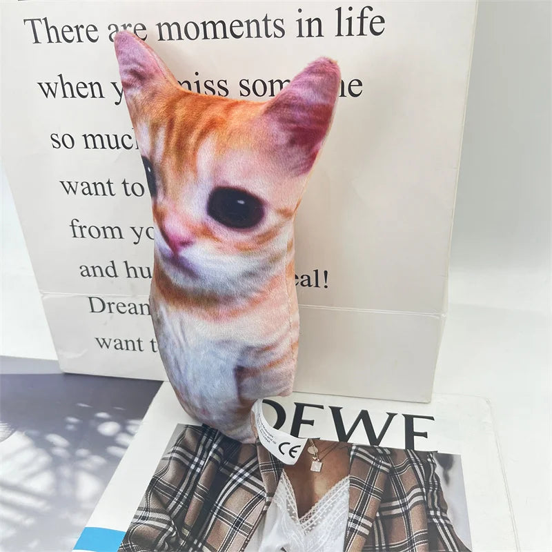 Cute El Gato Cat Plush Toys Wowwow Cat Dolls Plushies Simulation Stuffed Animals Birthday Holiday Gift Kids Collectible Toy
