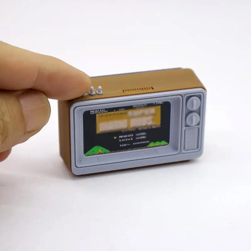 Dollhouse Retro TV Game Console Model Toy, Miniature 1/12 Scale Living Room Decor, Classic Doll Furniture Accessory