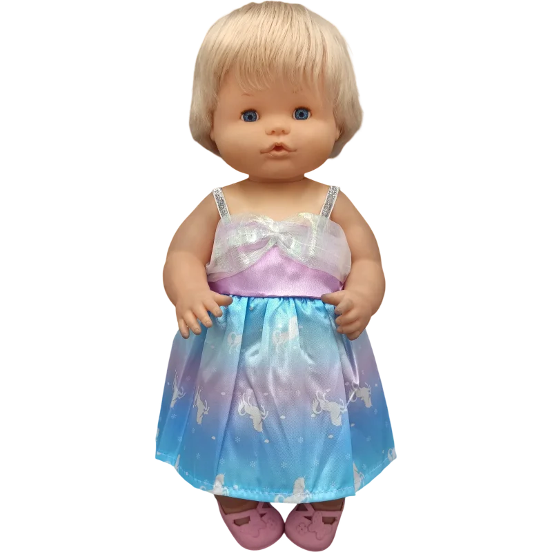 Reborn Baby Dolls Dress for 40 Cm Nenuco Ropa Y Su Hermanita Children Girl Gift Doll Clothes