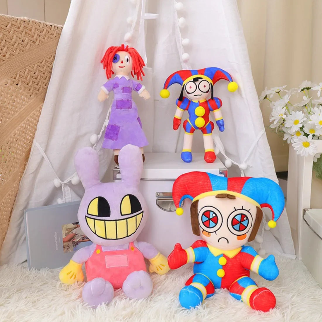 New The Amazing Digital Circus Plush Clown Ragatha pomni Cartoon Jax Doll Joker Plush Soft Stuffed Sofa Decorate Christmas Gift