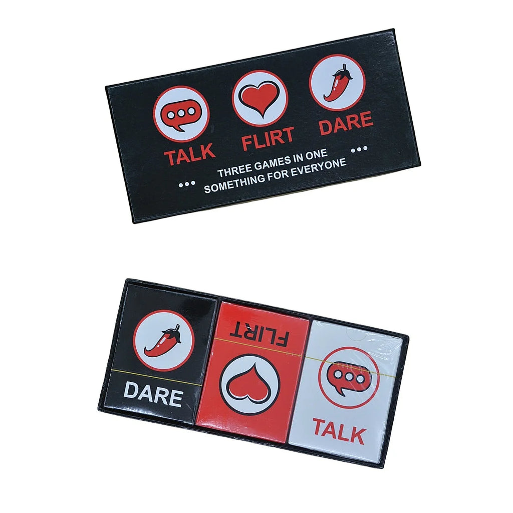 Party Games (Talk Flirt Dare), Board Games, Card Games, Interactive Tabletop Games, Suitable for Parties, Ideal as a Gift