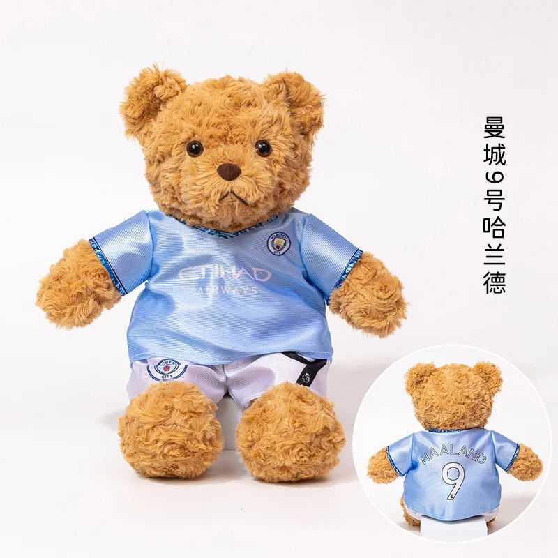 Plush Football Player Toys Plushie Teddy Bear Doll Souvenir For Children