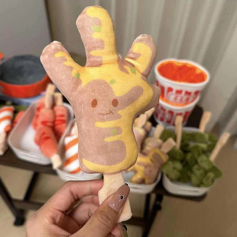 1 Piece Fast Foodies Soft Plush Toy For Boys Cute Small Stuffed Food Spicy Hot Pot Plush With Oden Design Creative Toys