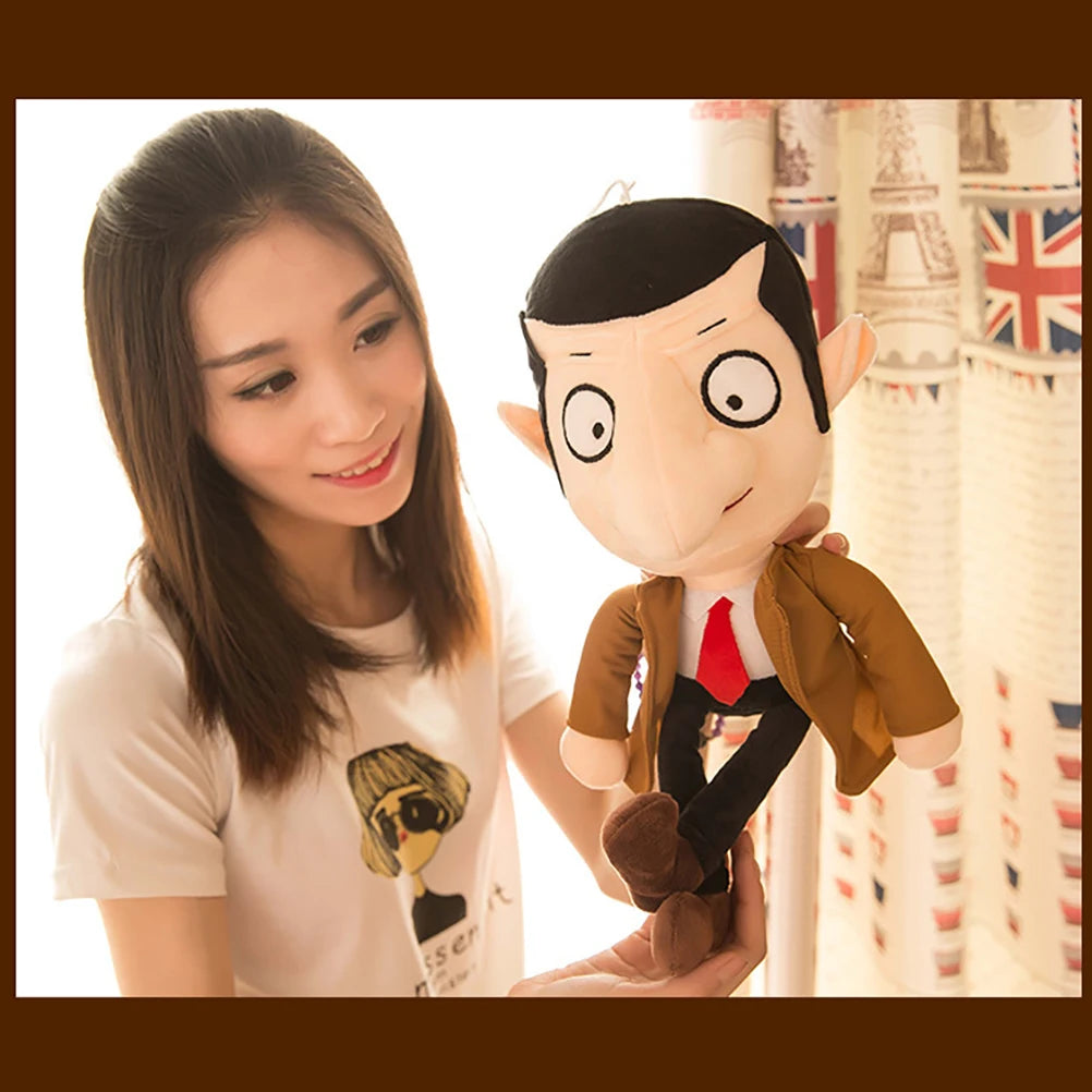 30CM Mr Bean Plush Toy Movie Mr Bean Stuffed Dolls Lovely Comfortable Mr Bean Plush Doll Toys