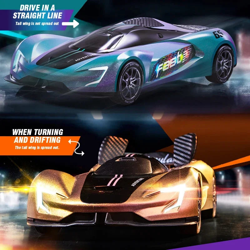 RC Car 2.4G 20km/h High-speed Drift Sports Cars with Light Music Racing Car Eletric Vehicle Model Toys for Boys Kids Xmas Gifts