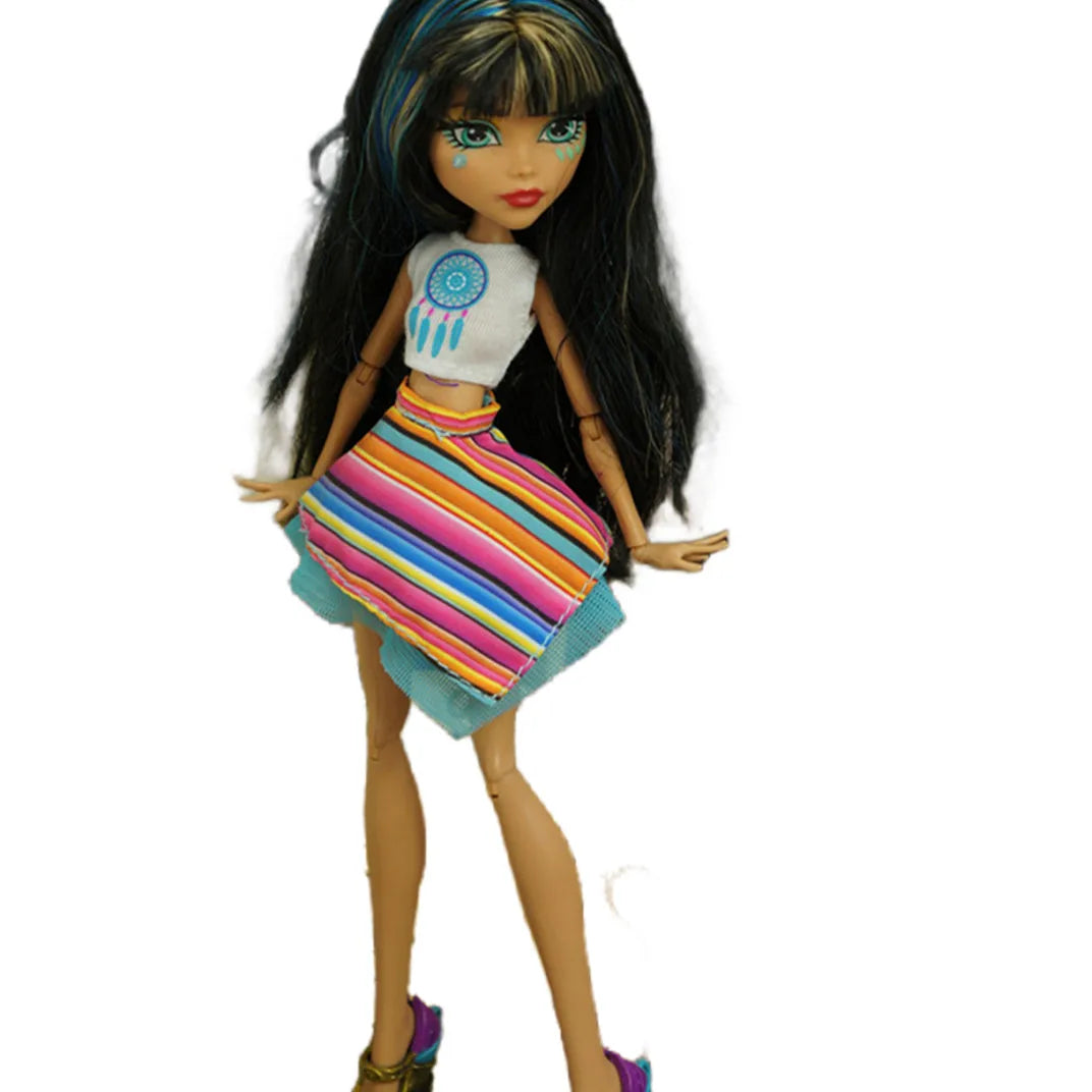 Doll Clothing Set Dress Quality Handmade Outfit Classic Doll Holiday Decors DIY Doll Dressing Vests Coat Pants Skirts Tutu Dress