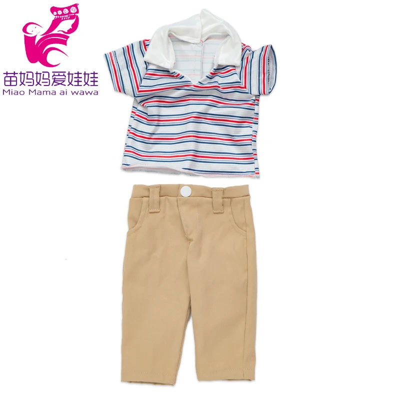 Reborn Baby Doll Winter Coat Pink Skirt 18 Inch Girl Dolls Clothes Jacket Children Xmas Gift Toys Wears