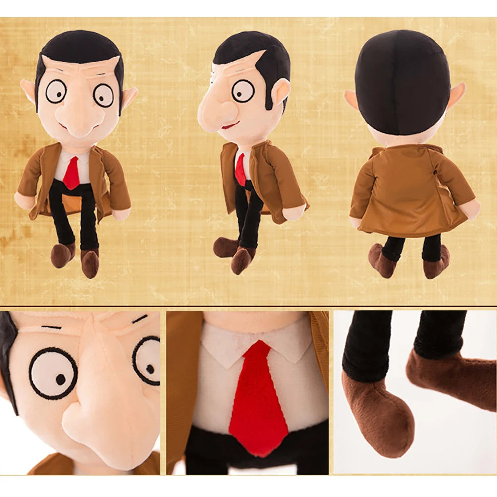 30CM Mr Bean Plush Toy Movie Mr Bean Stuffed Dolls Lovely Comfortable Mr Bean Plush Doll Toys
