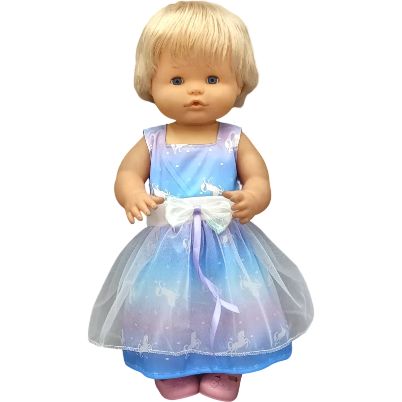 Reborn Baby Dolls Dress for 40 Cm Nenuco Ropa Y Su Hermanita Children Girl Gift Doll Clothes
