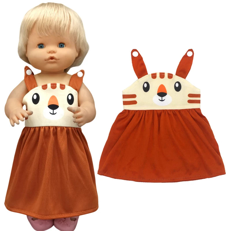 Reborn Baby Dolls Dress for 40 Cm Nenuco Ropa Y Su Hermanita Children Girl Gift Doll Clothes