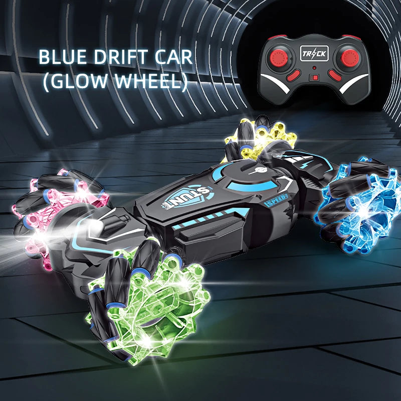 RC Drift Car Toy, Cool and Dynamic Dazzling, Made of Large Glow Wheels