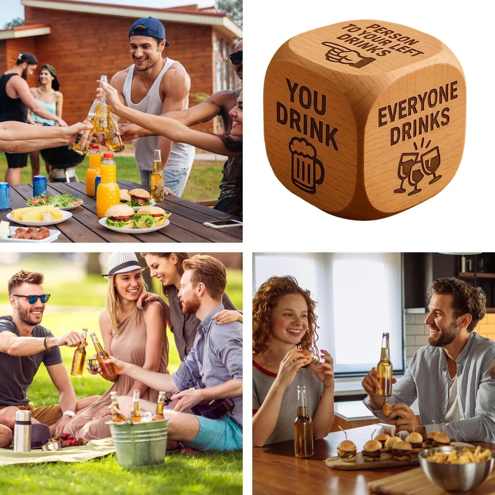 Drinking Games for Adults Party Funny Interactive Dice Game Cards Night Group Activity for Friends Couples Social Events