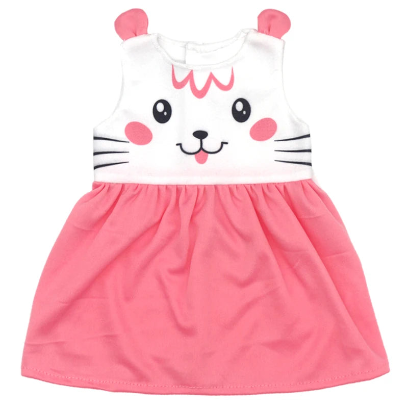 Reborn Baby Dolls Dress for 40 Cm Nenuco Ropa Y Su Hermanita Children Girl Gift Doll Clothes