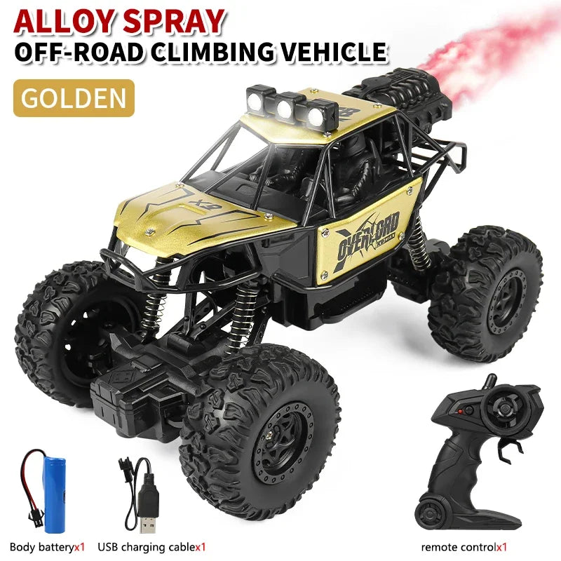Rc Cars 1:18 2WD Off-Road RC Truck All Terrain 2.4G Electric RC Car High Speed 50KM/H Remote Control Car with LED Lights Kid Toy