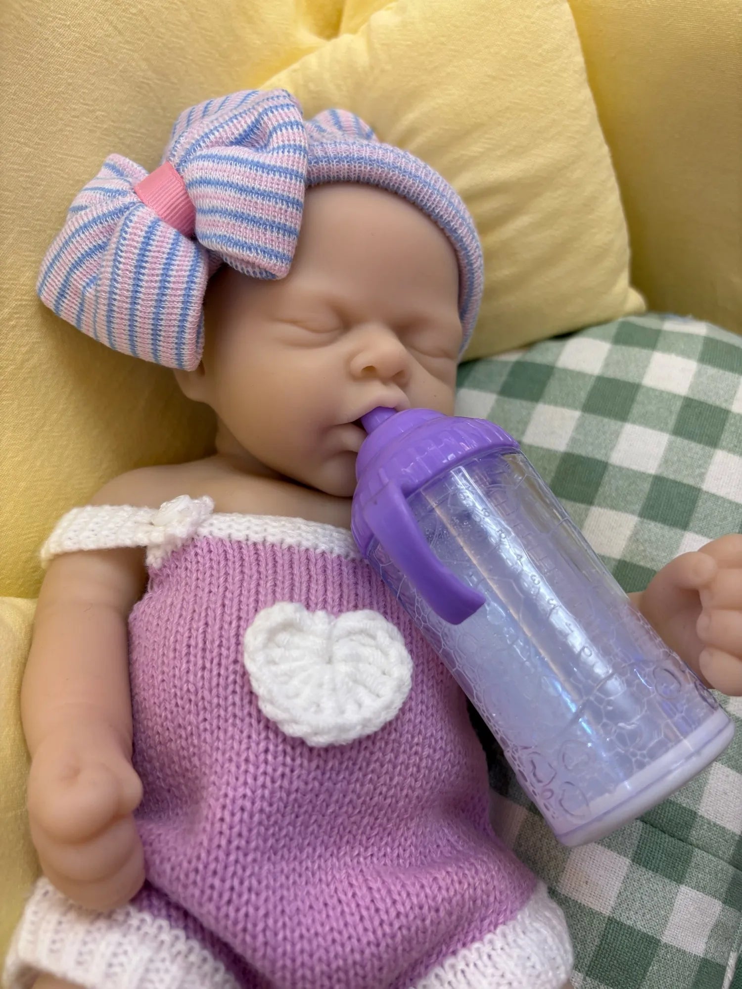 Reborn Dolls 33CM Open Mouth Silicone Girl Full Body Soft Silicone Unpainted Newborn Baby Dolls reborn de silicone real cuerpo