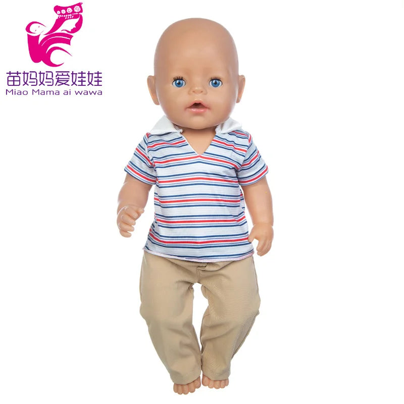 Reborn Baby Doll Winter Coat Pink Skirt 18 Inch Girl Dolls Clothes Jacket Children Xmas Gift Toys Wears