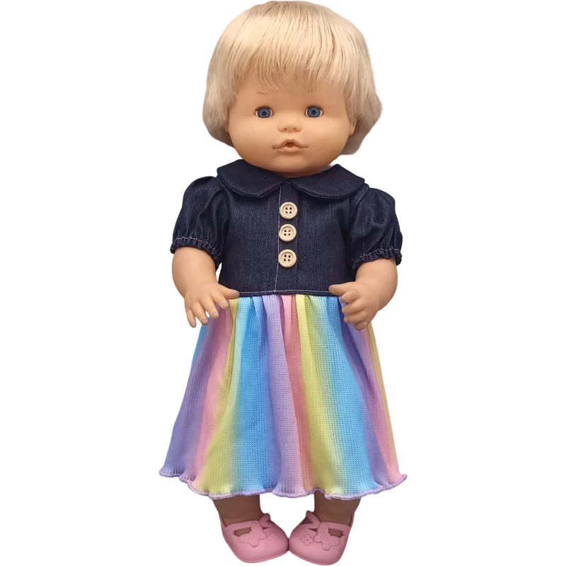 Reborn Baby Dolls Dress for 40 Cm Nenuco Ropa Y Su Hermanita Children Girl Gift Doll Clothes