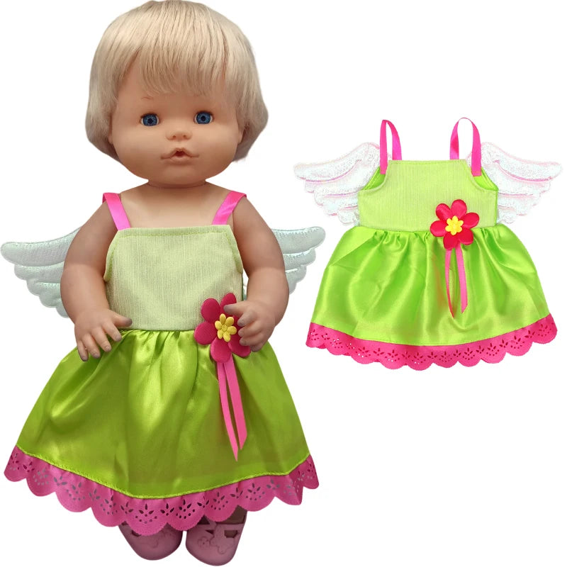 Reborn Baby Dolls Dress for 40 Cm Nenuco Ropa Y Su Hermanita Children Girl Gift Doll Clothes