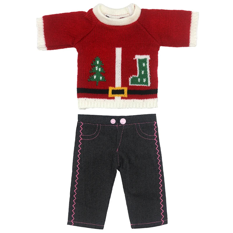 Reborn Baby Dolls Dress for 40 Cm Nenuco Ropa Y Su Hermanita Children Girl Gift Doll Clothes