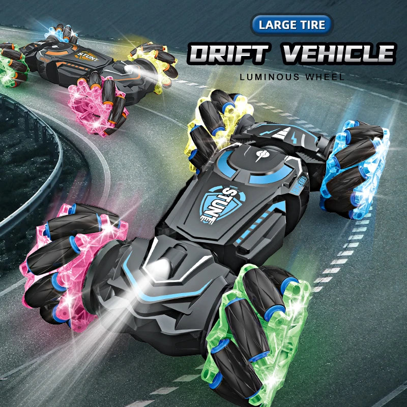 RC Drift Car Toy, Cool and Dynamic Dazzling, Made of Large Glow Wheels