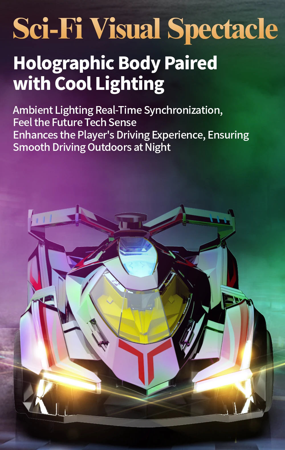 Rc Car 4Ch High-Speed Remote Control Drift Racing Car Electric Sportscar Toy Vehicle Model Toys for Boys Kids Birthday Gift