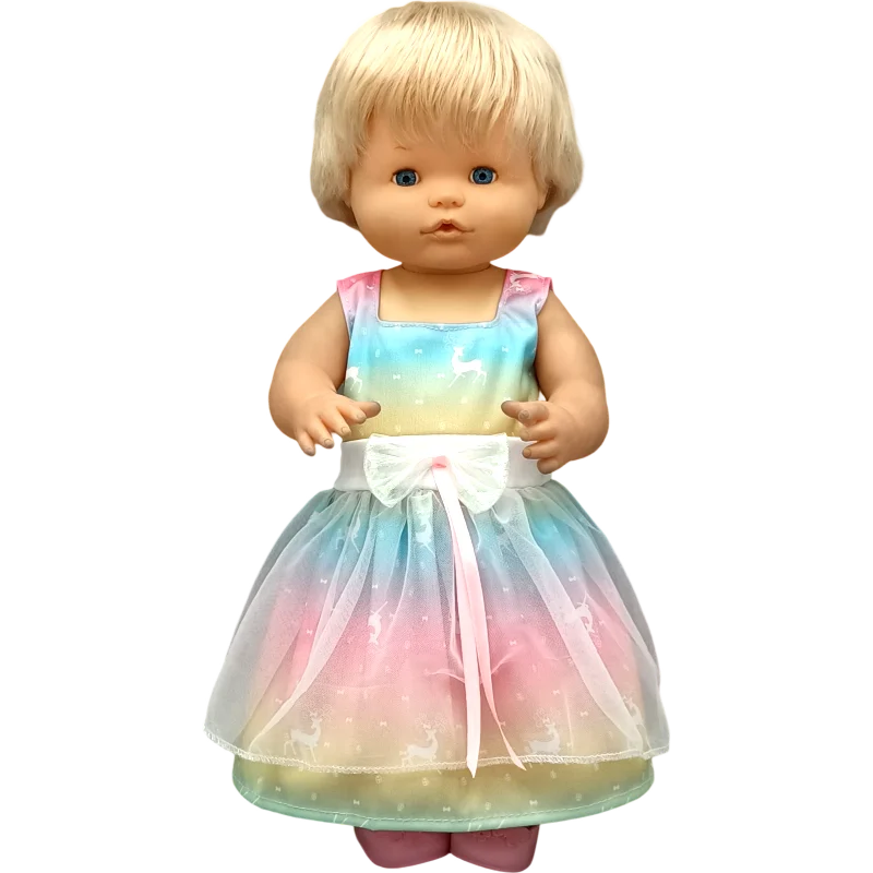 Reborn Baby Dolls Dress for 40 Cm Nenuco Ropa Y Su Hermanita Children Girl Gift Doll Clothes