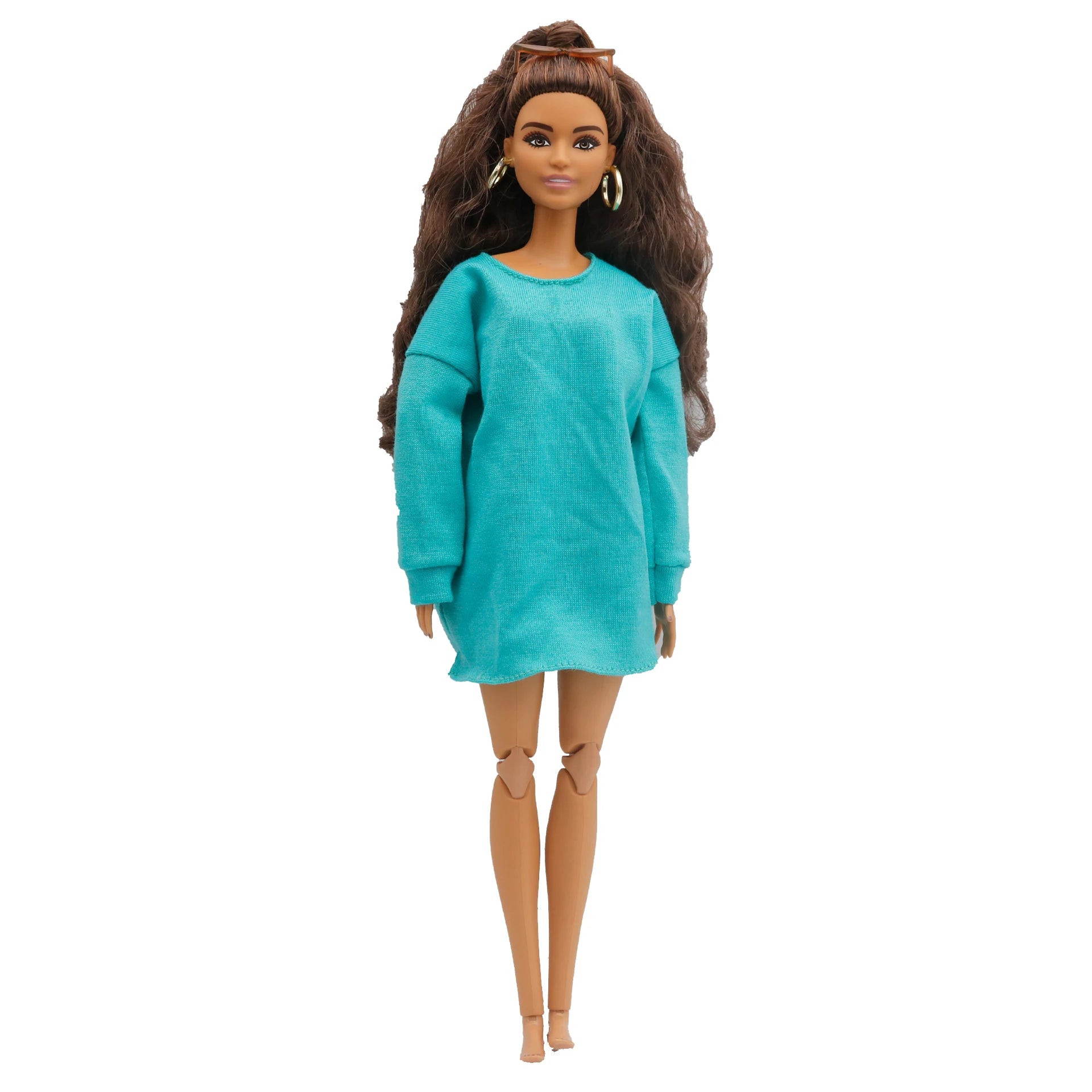 Doll clothing  30cm 1/6 Three colors of loose pink hoodie dressDaily Wear Accessories Clothes for Barbies doll