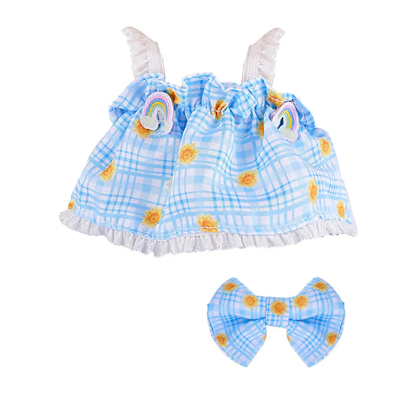 Doll Clothes for labubu outfit Plush doll clothes Macaron Cute Clothing DIY Kid Gift Dog Clothes Hair accessories v1 v2 clothes