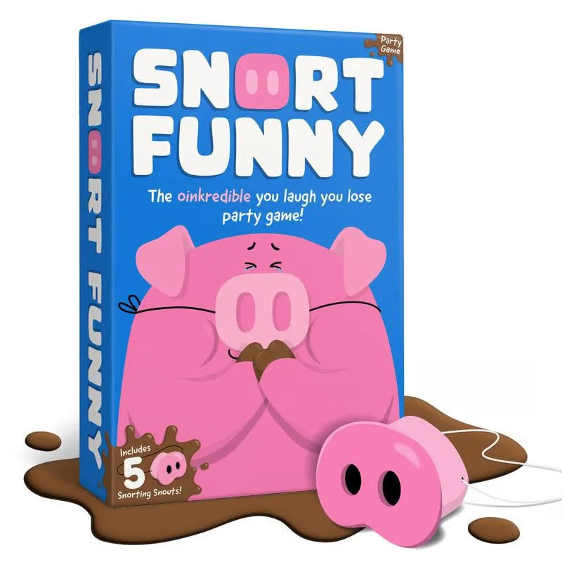 Party Game Provides Fun Snorts Board Games 5 Toy Pig Noses and Challenge Cards for Family and Friends
