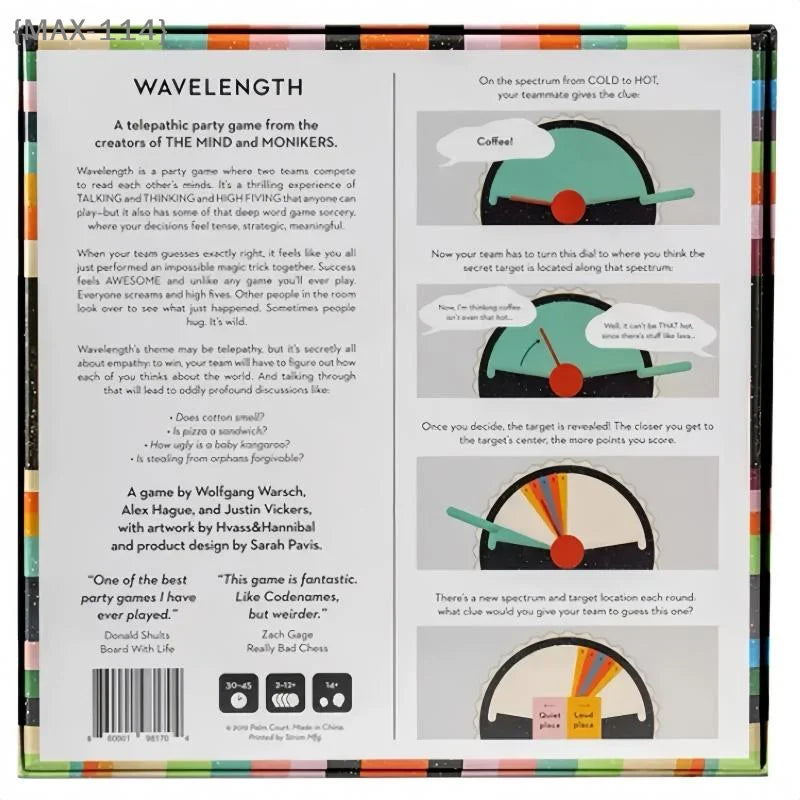 Party Card Game for Large Groups (2-12 Players), English Strategic Fun for Adults & Families, Holiday Party Entertainment