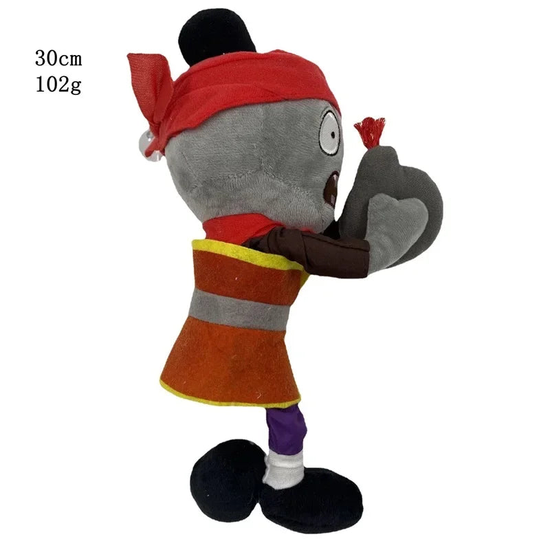 1pcs 30cm Plants vs Zombies Plush Toys PVZ Zombies Gargantuar Hats Pirate Zombies Plush Soft Stuffed Toys for Children Kids Gift
