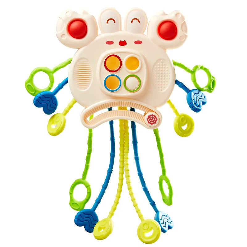 Montessori Sensory Development Baby Toys Pull String Finger Grasp Training Early Learning Education Toys For 6-24 Months Baby