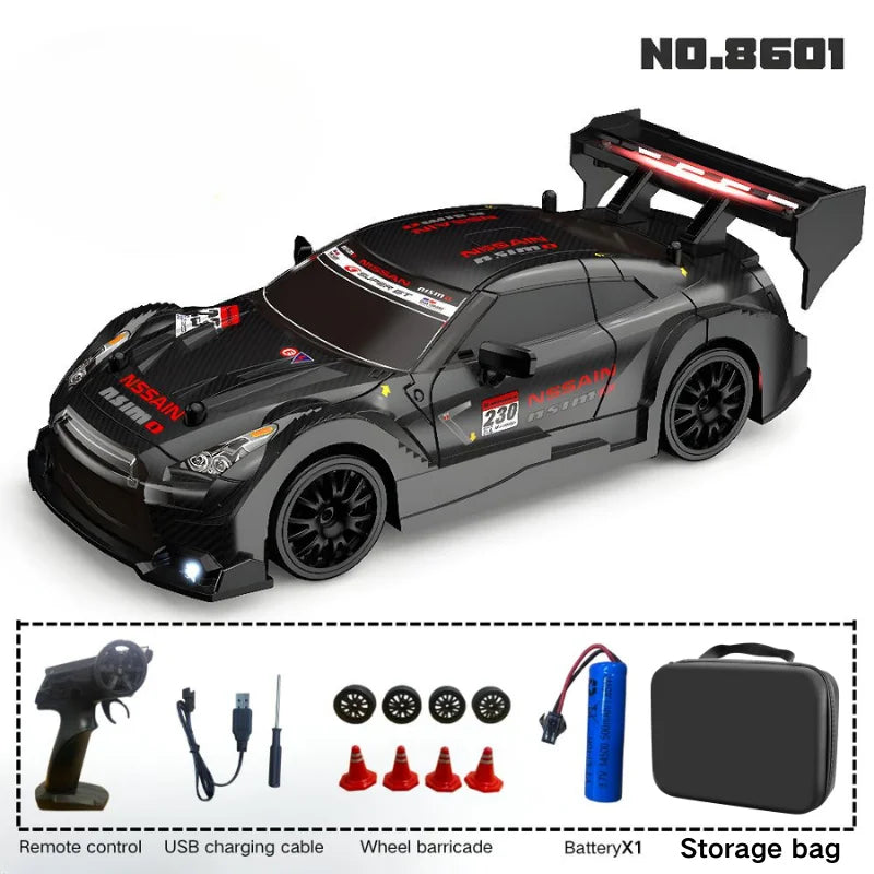 New 1:24 RC drift vehicle, Mustang 4WD cars, racing car with remote control, gift, competition racing car, children's toy