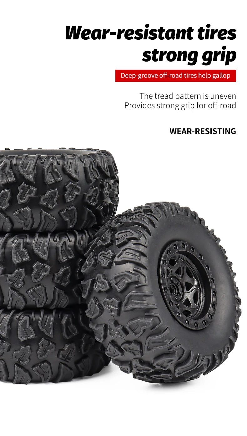 Rc Cars 1:18 2WD Off-Road RC Truck All Terrain 2.4G Electric RC Car High Speed 50KM/H Remote Control Car with LED Lights Kid Toy